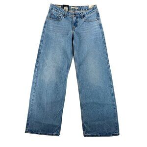 Levis Low Loose relaxed jeans women blue Y2K boho money sz 28